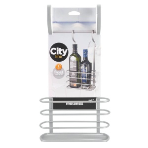 Suport sticle Metaltex City Line 350716141 20x12x38 cm finisaj anti-rugina - Img 4