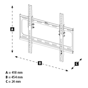 Suport TV Hama Neigbar 32-75 inch Negru VESA 400x400 - Img 14