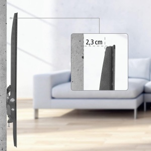 Suport TV Hama pentru Televizoare de 65 Zoll, VESA 75x75-400x400, Negru - Img 3