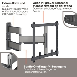 Suport TV Vogels Elite TVM 5445 Full-Motion 32-65 inch 180deg rotire Ultrastabil - Img 3
