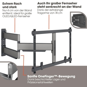 Suport TV Vogels Elite TVM 5845, Schwenkabil, 55-100 inch, Max. 55 kg - Img 4
