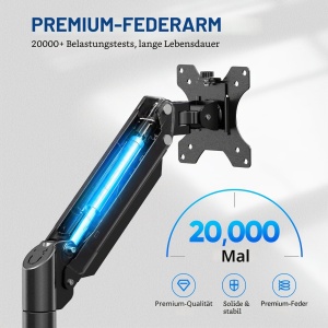 Support Monitor Dual GRIFEMA, pentru 13-32 inch, ajustabil, capacitate 9kg - Img 6