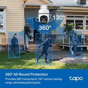 Supraveghere cu camera de exterior TP-Link Tapo C510W, Camera IP Wi-Fi, Pan/Tilt 360deg, Rezolutie 2K, Viziune nocturna color, IP65 rezistent la apa, Urmarire inteligenta a miscarii, Audio bidirectional - Img 4