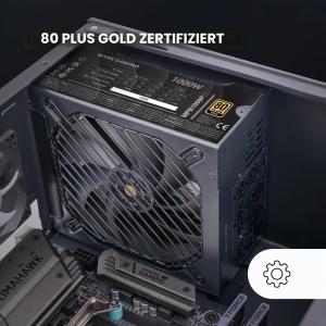 Sursa de alimentare ATX Mars Gaming MPB1000PSI, 1000W, 80Plus Gold, Negru - Img 3