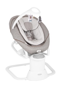 Suzeta Graco All Ways(tm) 2 in 1, leagan electric pentru bebelusi si balansoar portabil, de la nastere pana la aproximativ 9 luni (9 kg), cu vibratii si viteza de leagan reglabila, Little Adventures
