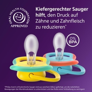Suzeta Philips Avent Ultra Air SCF34957 Set 2 Buc Silikon BPA-Free 18 Luni - Img 3