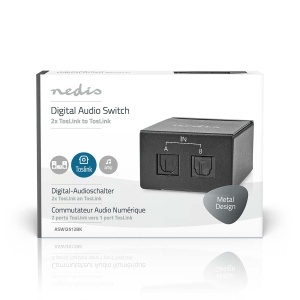 Switch audio digital Nedis 2 intrari TosLink, iesire TosLink, metalic, negru - Img 6