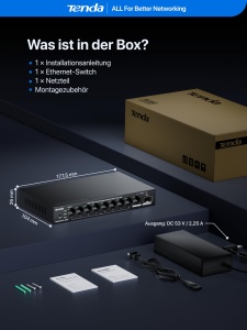 Switch PoE Gestionat Tenda TEG2210P-8-120W, 8 Porturi Gigabit, 110W - Img 9