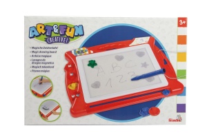 Tabla de desen magica Simba Art Fun cu 4 stampile si magnet, pentru copii de la 3 ani