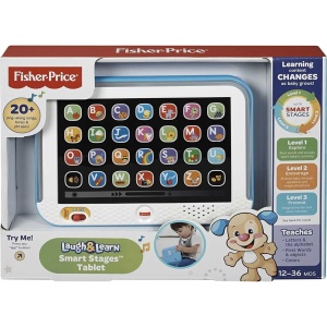 Tableta educativa Fisher-Price Laugh and Learn, 28 butoane, muzica si lumini, 1 ani - Img 6