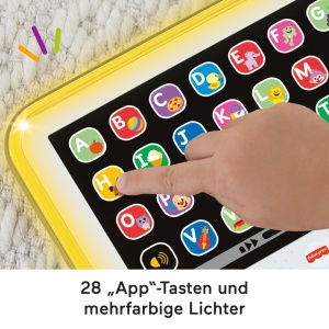 Tableta interactiva Fisher-Price Lernspa, 28 butoane, 100 melodii, 3 niveluri - Img 4