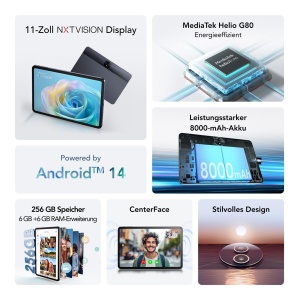 Tableta TCL TAB 11 Gen 2 Display 11 inch NXTVISION 256GB Stocare Extensibila - Img 2