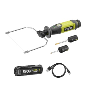 Taietor de sarma fierbinte fara fir RYOBI 4 V USB-Lithium RHC4-120G, incl. 1 baterie de 4 V 2,0 Ah si cablu de incarcare USB-C - Img 1