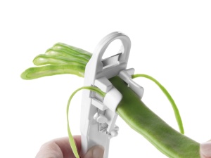 Taietor si curatator pentru fasole verde IBILI 799700 plastic alb - Img 3