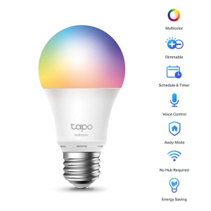 Tapo L530E, lampa LED inteligenta Wi-Fi, multicolora, reglabila, E27, 8.7W 806lm, compatibila cu Alexa si Google Home, 2 buc (1 buc) - Img 2