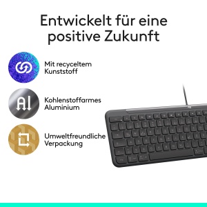 Tastatura cablata Logitech Signature Slim K620 pentru birou, USB-C, design ergonomic - Img 7