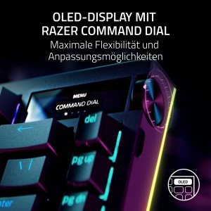 Tastatura Gaming Razer BlackWidow V4 Pro 75 - Wireless, OLED, Negru - Img 4