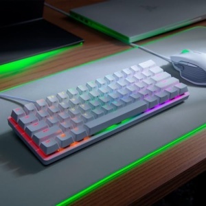 Tastatura Gaming Razer Huntsman Mini 60 Red Switch Optica USB-C Mercury White - Img 11