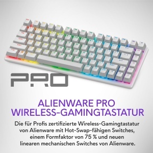 Tastatura Gaming Wireless Alienware Pro, 75 Compacta, RGB Personalizabil - Img 2