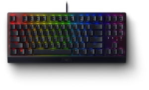 Tastatura mecanica gaming Razer BlackWidow V3 TKL, galbene switch-uri, RGB, compacta