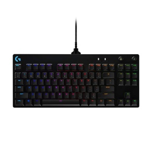 Tastatura mecanica Logitech G PRO TKL, GX Blue, LIGHTSYNC RGB, Negru
