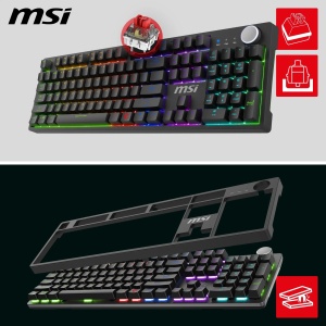 Tastatura mecanica MSI Forge GK320, QWERTZ, Switch-uri rosii, RGB - Img 2