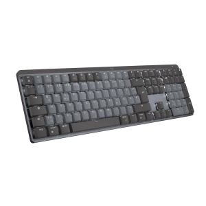 Tastatura mecanica wireless Logitech MX, iluminata, ergonomica, compatibila cu 3 dispozitive