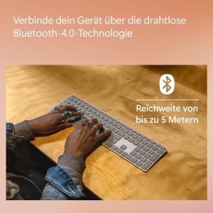 Tastatura Microsoft Surface (2. editie) - Bluetooth, design minimalist, compatibila cu Surface Pro si Laptop - Img 7