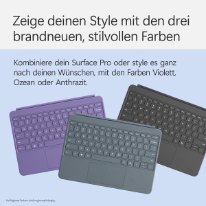Tastatura Microsoft Surface Pro 12 cu Slim Pen, QWERTZ, Ozean - Img 4
