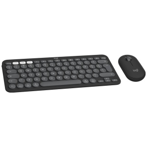 Tastatura si mouse Logitech Pebble 2 Combo QWERTY, design slim, plastic reciclat - Img 2
