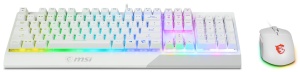 Tastatura si Mouse MSI Vigor GK30 Combo Alb, Mekamembrana, RGB - Img 2