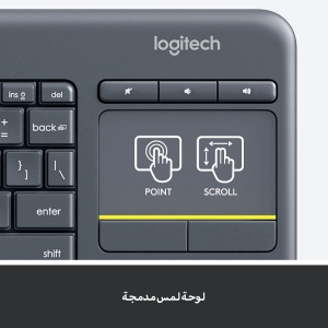 Tastatura wireless Logitech K400 Plus cu touchpad, 10m, QWERTY - Img 4