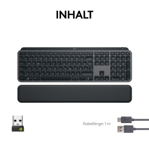 Tastatura wireless Logitech MX Keys S Plus Graphite iluminare inteligenta Bluetooth multi-device - Img 10