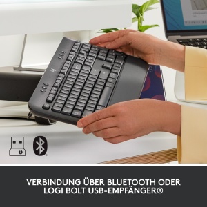 Tastatura wireless Logitech Signature K650, cu suport pentru palme, neagra - Img 4