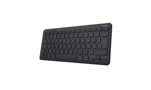 Tastatura wireless Trust Lyra, AZERTY Frantuzesc, compacta, reciclata