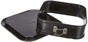 Tava cu fund detasabil IBILI 826524, 24 x 24 x 8.3 cm, otel, negru