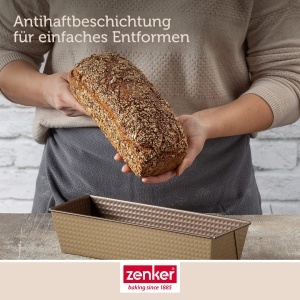 Tava de copt paine Zenker 7356, otel cu strat antiaderent, 30.5x11.5 cm - Img 6