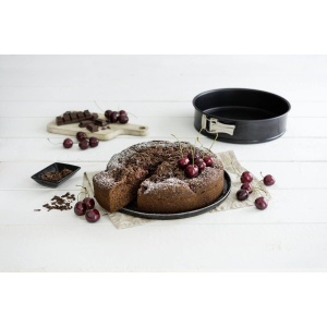 Tava de copt Zenker cu fund plat si rotund, 26 cm, negru metalic, antiaderenta - Img 8