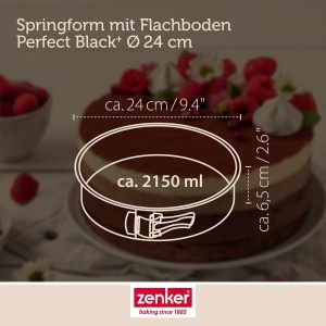 Tava de copt Zenker Perfect Black 24 cm, otel cu antiaderent, rezistenta la 230 C - Img 5