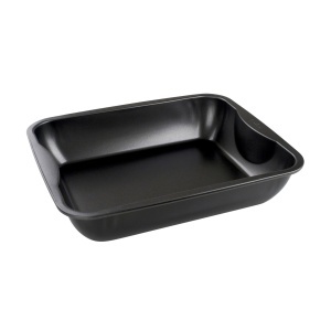 Tava de copt Zenker XXL, 40 x 8 x 34 cm, neagra, cu antiaderenta