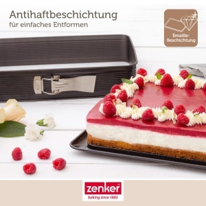 Tava dreptunghiulara Zenker Deluxe cu protectie la scurgeri si spatula - Img 6