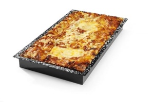 Tava HENDI Gastronorm, CONVECTOMAT, rezistenta la caldura pana la 300degC, rezistenta la cuptor, acoperire antiaderenta, cu margine ridicata, GN 1/1, 530x325x(H) 60mm, otel emailat - Img 2