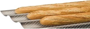 Tava pentru 4 Baguette IBILI 824804 din Otel Antiaderent 38x33 cm