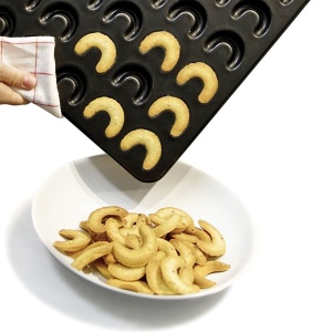 Tava pentru Biscuiti Zenker 30er Vanillekipferl, Negru, Antiadherenta - Img 7