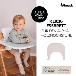 Tava pentru scaun hauck Click Tray Speckle Beige montare rapida material reciclat GRS - Img 3
