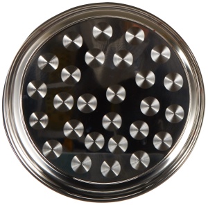 Tava servire inox Lacor Garinox 32 cm Argintiu
