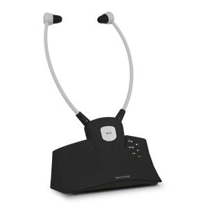 TechniSat STEREOMAN ISI 3 - casti stereo fara fir pentru televizoare si sisteme muzicale cu statie de andocare, negru - Img 1