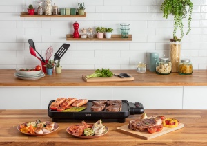 Tefal CB6428 Booster Plancha electrique Gratar de masa, Aluminiu, Negru - Img 5