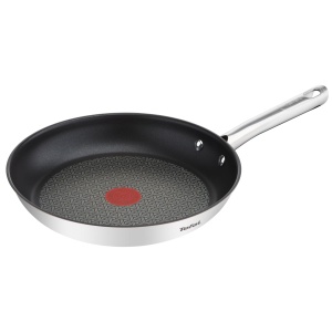 Tefal Duetto Pan A70406 |28cm| curatare usoara | Etansare antiaderenta sigura| Indicator de temperatura Thermo-Spot | gatit sanatos | vase din otel inoxidabil; Gatit si prajit | Potrivit pentru inductie - Img 1