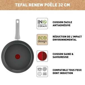 Tefal Renew On C4270832 Tigaie 32 cm Aluminiu Reutilizat Antiaderenta Inductie - Img 2